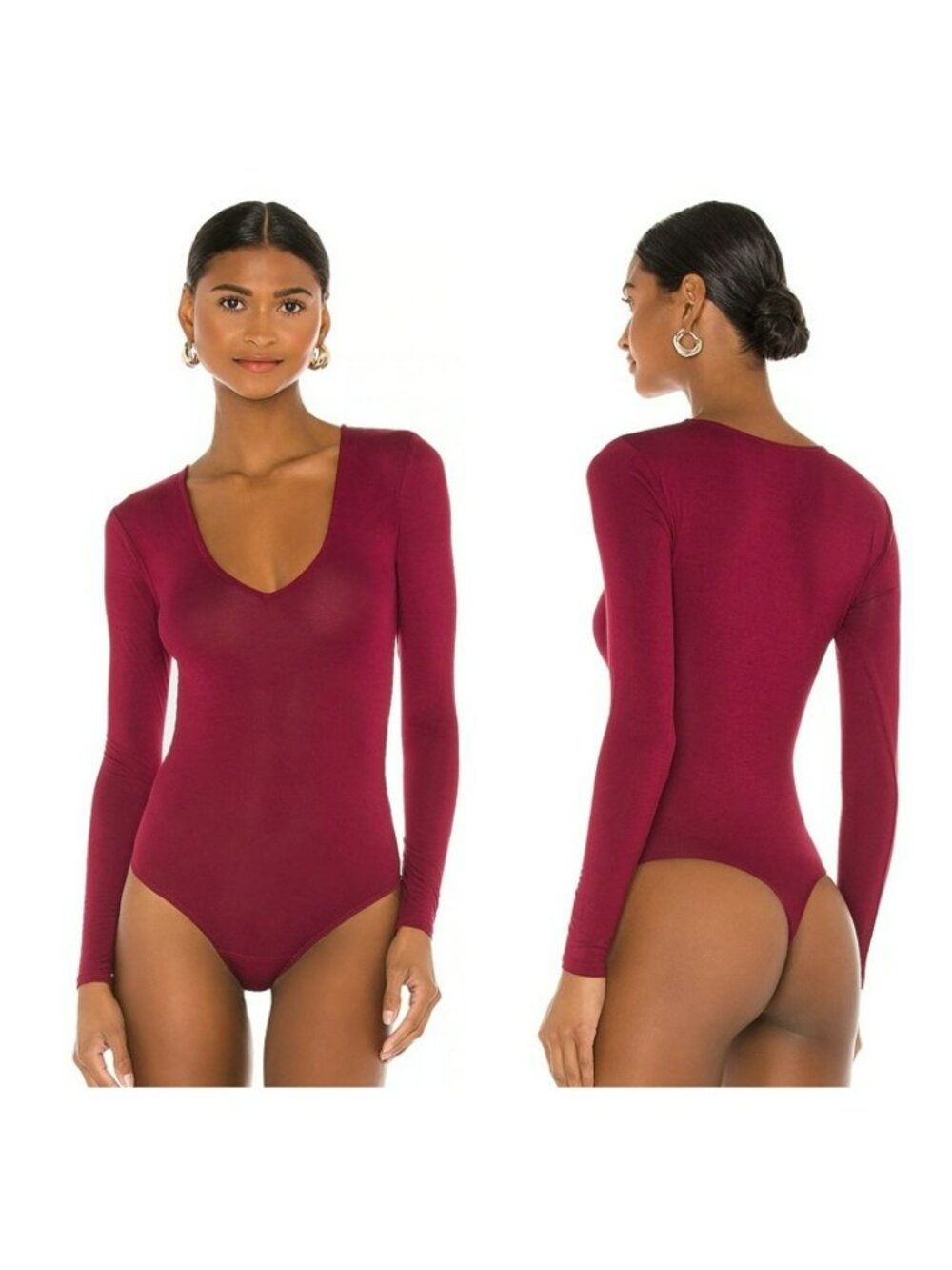 Lovers and Friends Akron Bodysuit - Burgundy